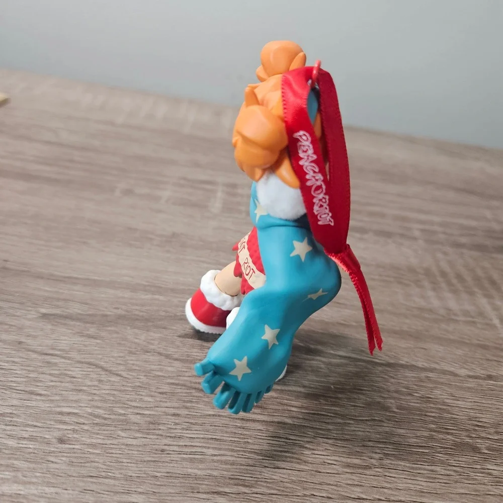 Peach Riot Poppy Winter Series Collectible Hanging Ornament Red Blue Scarf